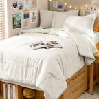 MUXHOMO 7 Pieces Comforter - 02 - Ivory / Twin XL(68"x88") view 6