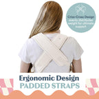 Ergonomic Hip-Healthy Baby Carrier, Front and Back Carry, 7-35 lbs - Vanilla view 5