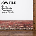 Keen Home Design Vintage Washable Runner Rug, Non-Slip Low Pile, 2x7 - view 2