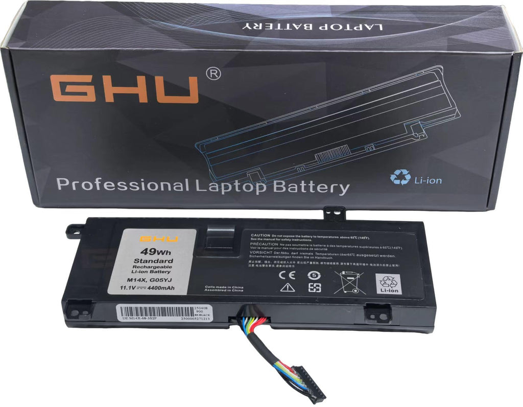 GHU New G05YJ Battery 69WH Compatible with Dell Alienware 14 A14 M14X R4 14D-1528 ALW14D