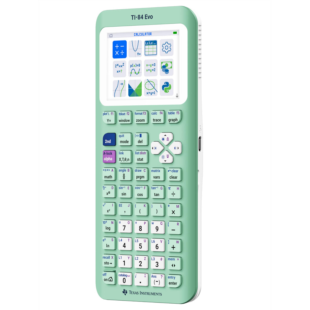 TI-84 Evo Graphing Calculator Texas Instruments, Mint (84EVO/FC/1L1/A4)