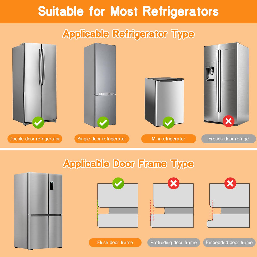 Fridge Locks for Kids with Strong Adhesive - White / 5 Pack view 6