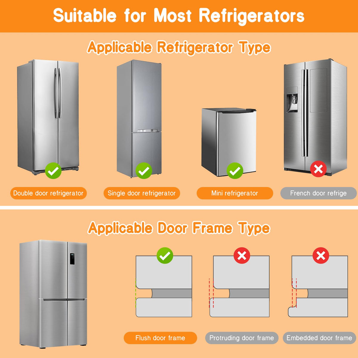 Fridge Locks for Kids with Strong Adhesive - White / 5 Pack view 6