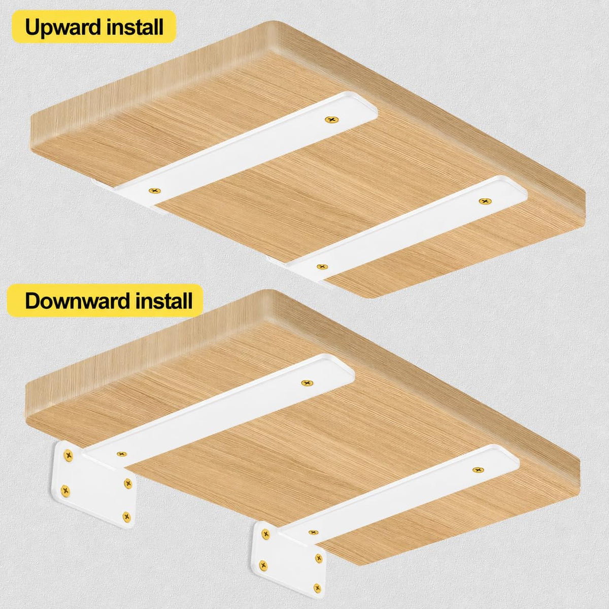 MHMYDZ Hidden L Shelf Bracket - view 6