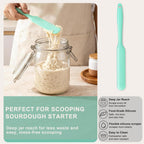 6 PCS Silicone Spurtle Spatula Set for sourdough starter Baking Cooking (additional view 2)