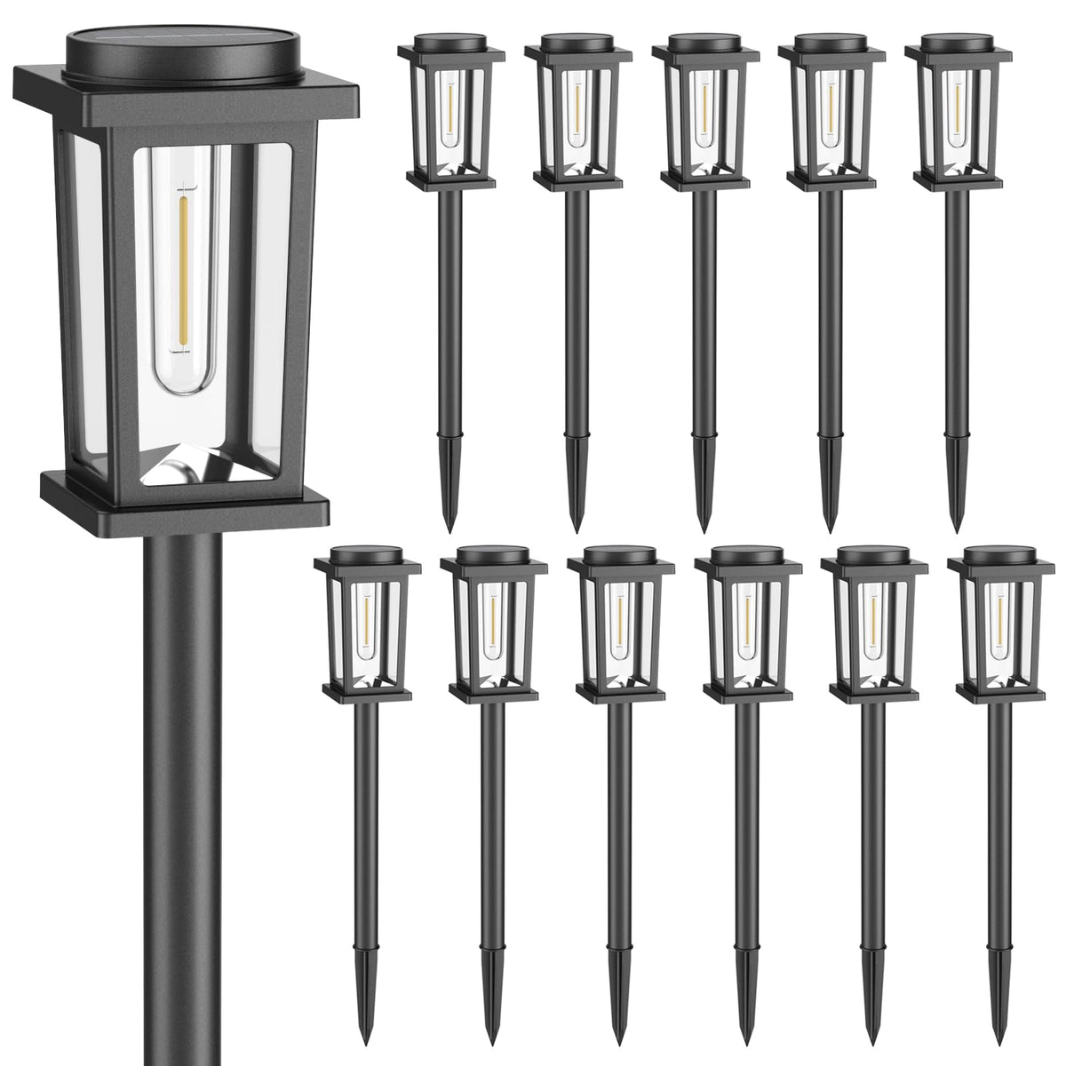 Melunar Solar Pathway Lights Outdoor - Cold White / 12 view 8