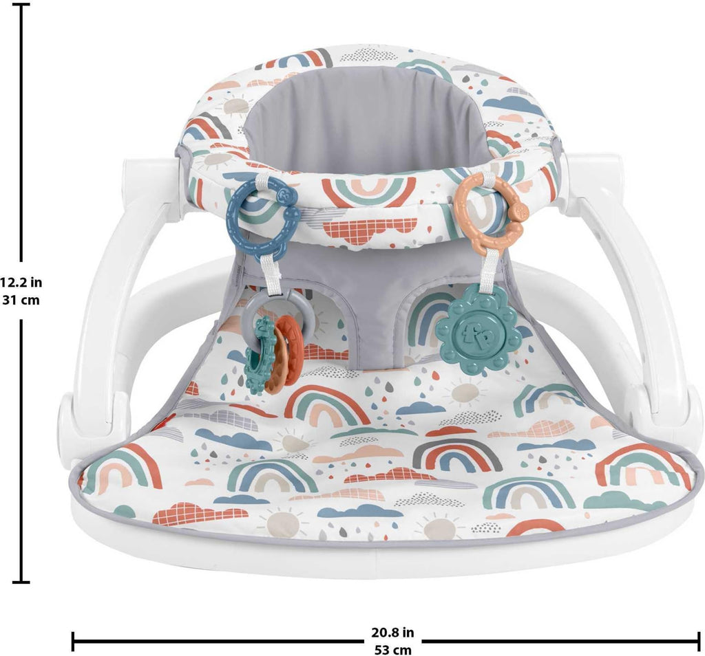 Fisher-PriceSit-Me-Up Floor Seat, Rainbow Showers (HBM78)