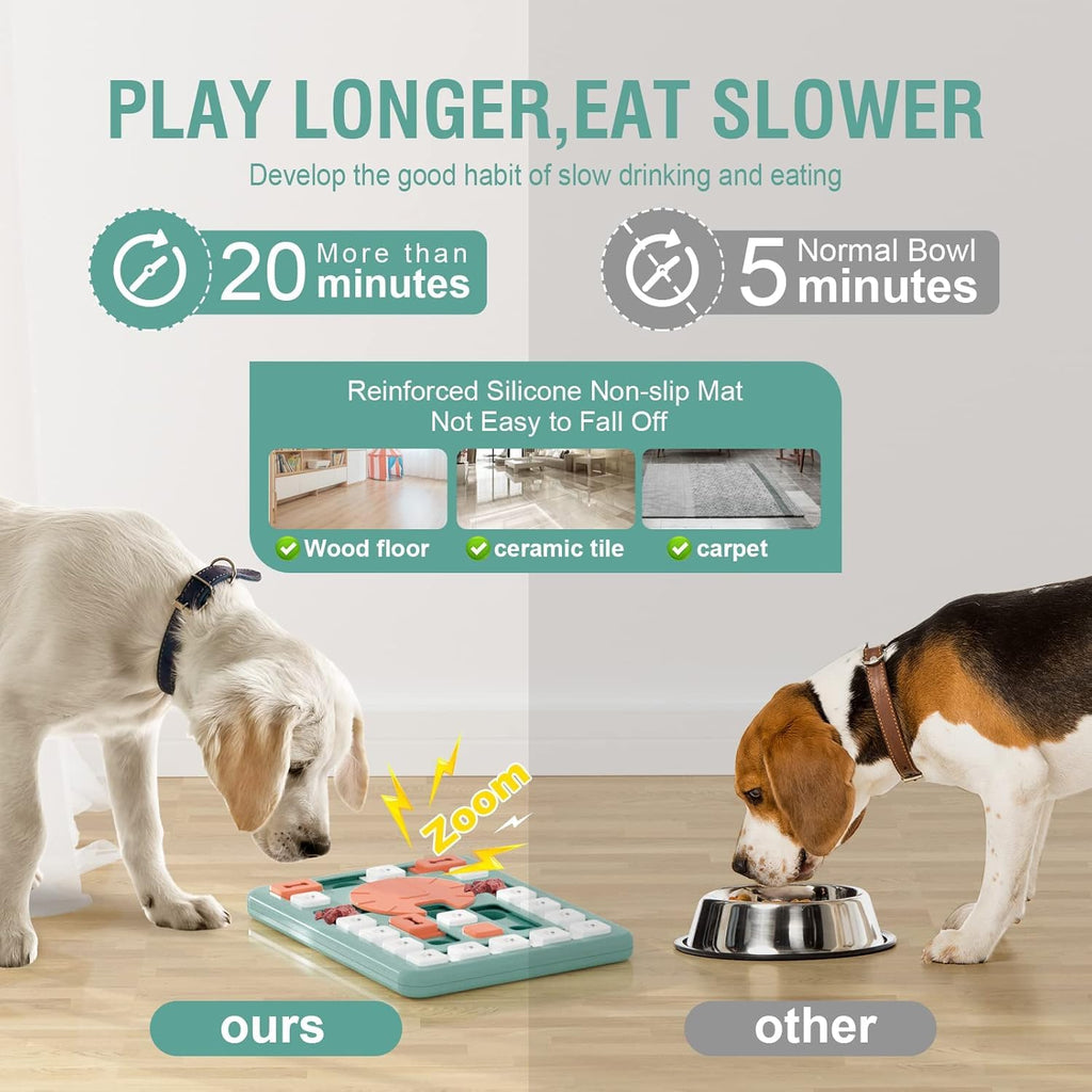 PETSTA Dog Puzzle Toys, Treat Dispensing Dog Enrichment Toys for IQ Training and Brain Stimulation, Interactive