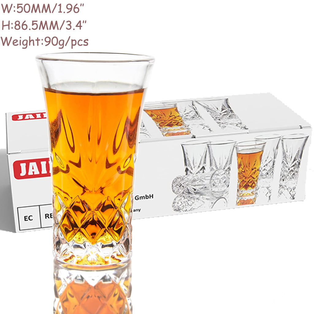JAIEF Tequila Glasses Heavy Base Shot Glass Cordial Glasses 2 OZ - 6 view 1