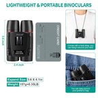 POLDR 12X25 Small Binoculars with Clear Vision, Pocket Compact (Bin-220720-1)