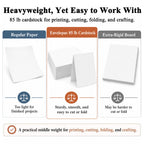 Envelopus 8.5 x 11 Cover Stock - White view 2