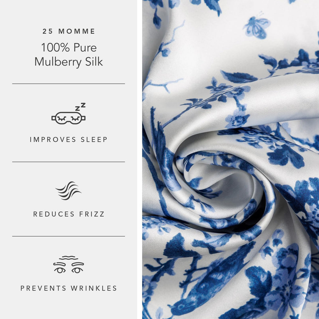 Fishers Finery 25mm 100% Pure Mulberry Silk Pillowcase