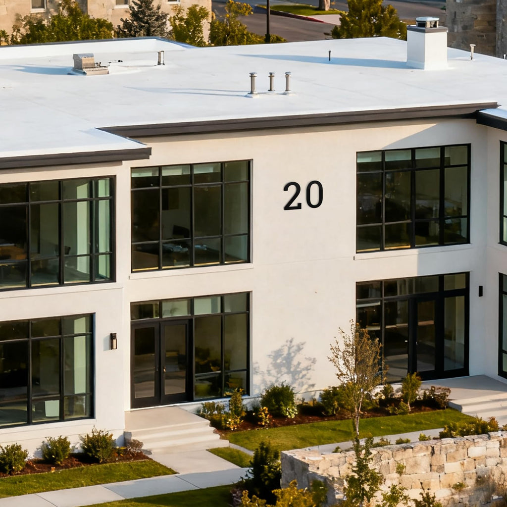 Ya_chtttwo 2" Stainless Steel Floating House letters, Metal Letters, House Address Letter for Outside, Modern Black