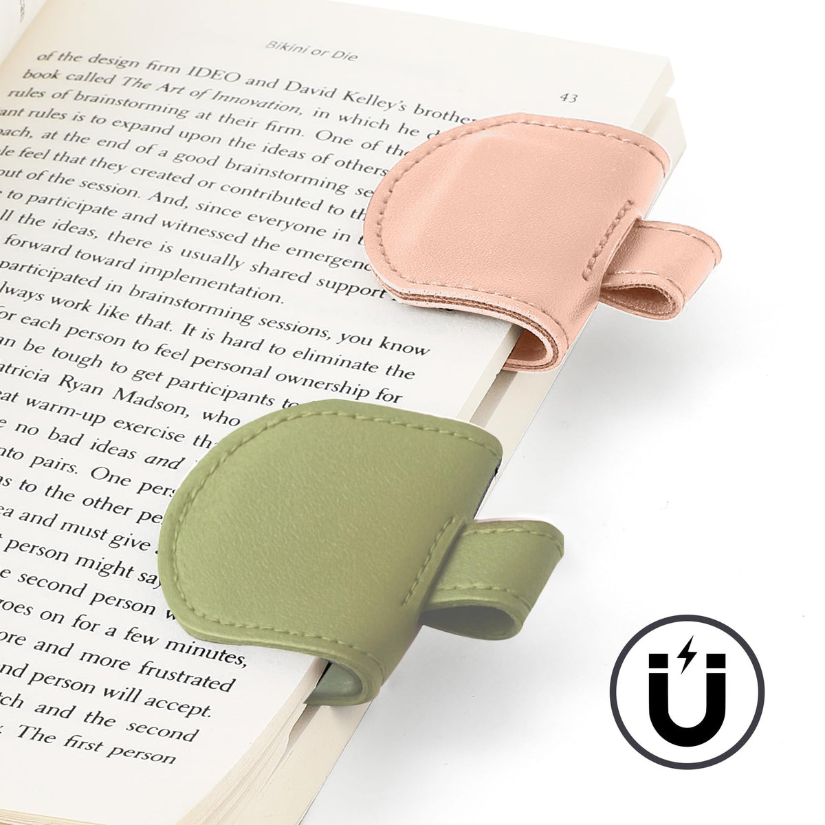 SESENSE Magnetic Bookmarks Pen Holder for Travelers Journal Notebook - Color Set J 3 Pcs / Standard Size view 2