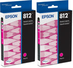 Epson T812 DURABrite Ultra Ink Standard Capacity Magenta Cartridge (T812320-S) for Select Workforce Pro Printers (Pack (Pack of 2)
