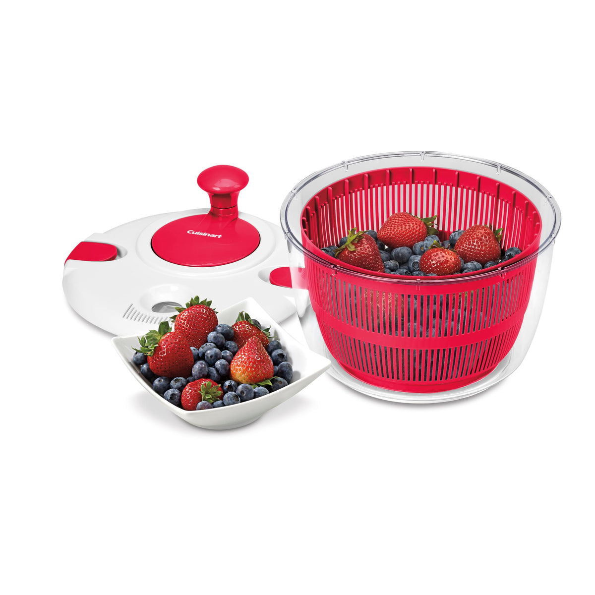 Cuisinart Large Salad Spinner- Wash - Red view 2
