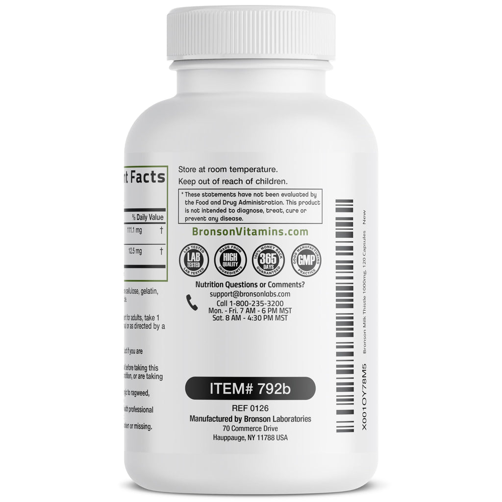 Bronson Milk Thistle 120 Count
