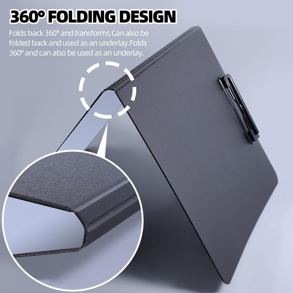 FRETONBA Clipboard Folder, 2 Pcs A4 Foldable