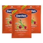 Dentek Floss Picks, Kids Flossers, Wild Fruit Flavor, 75 Count (Pack of 36)