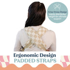 Ergonomic Hip-Healthy Baby Carrier, Front and Back Carry, 7-35 lbs - Almond Check view 5