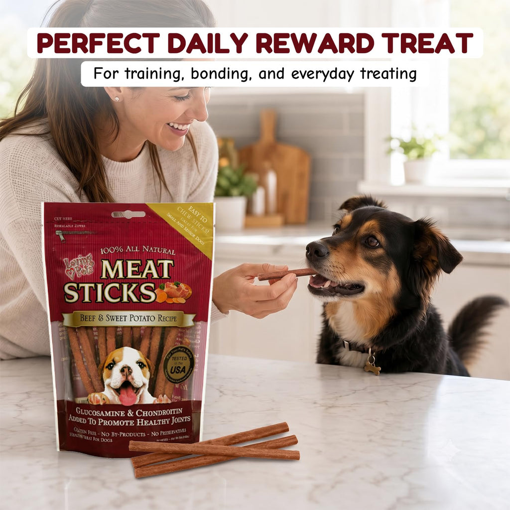 Loving Pets Meat Sticks Dog Treats - Sweet Potato and Beef Recipe view 6