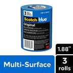 ScotchBlue Original Multi-Surface Painter's Tape 2 Inch Wide, 3 Rolls (2090-48EVP) (Pack of 3)