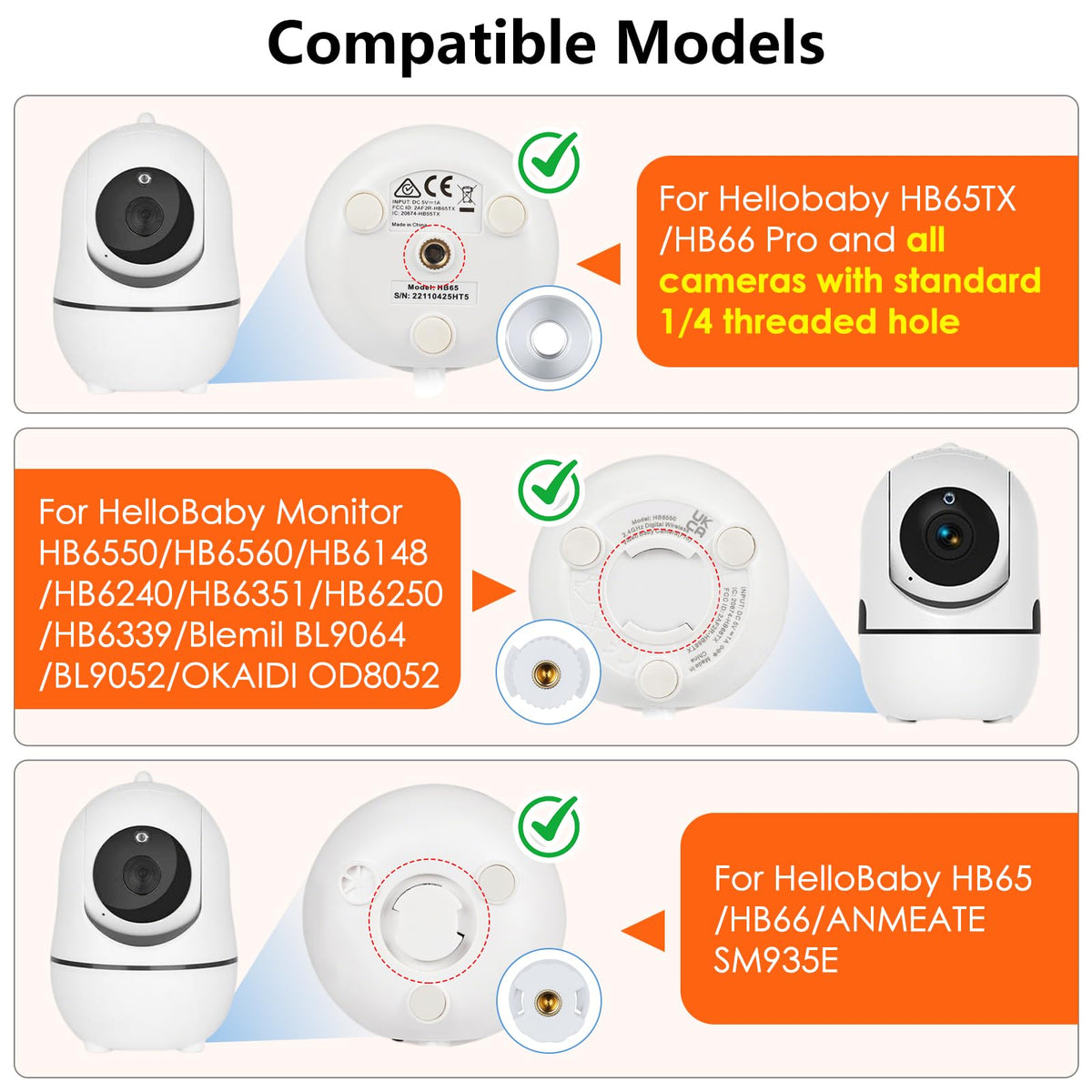 Baby Monitor Mount - Pure White view 1