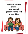 Smithtuy Funny Anniversary Card Gifts for Husband Wife
