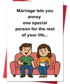 Smithtuy Funny Anniversary Card Gifts for Husband Wife