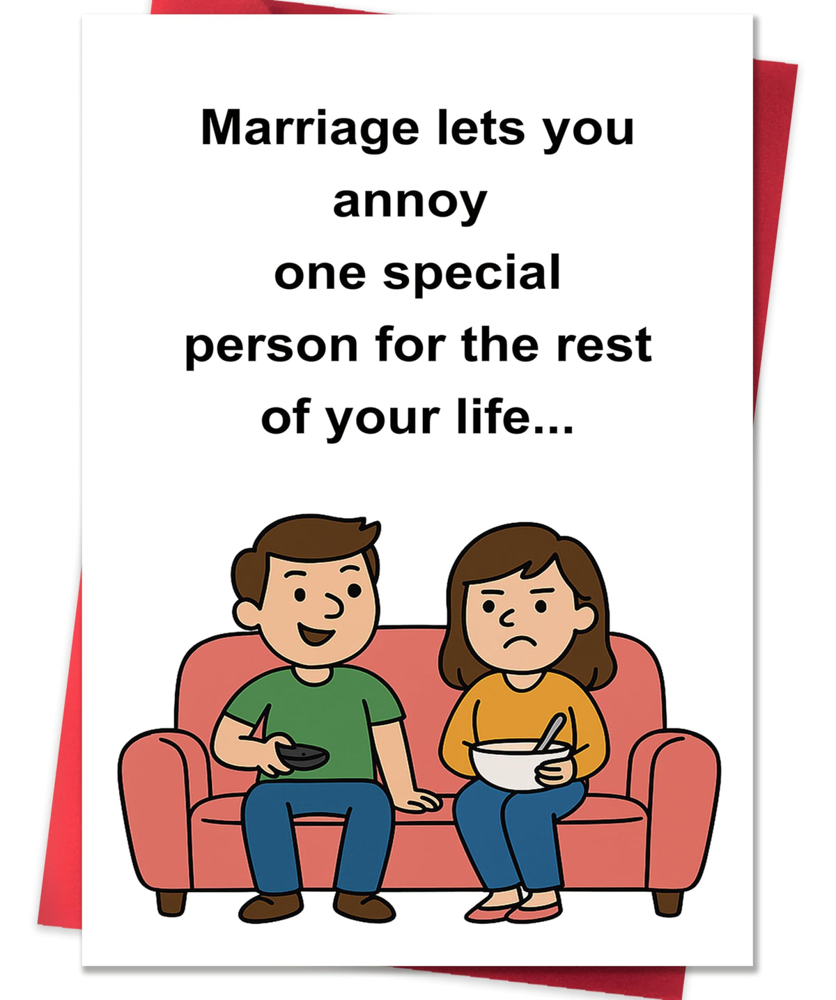 Smithtuy Funny Anniversary Card Gifts for Husband Wife