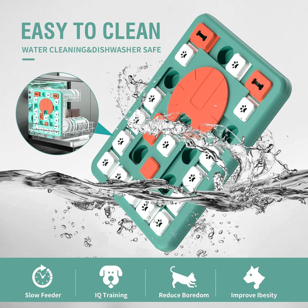 PETSTA Dog Puzzle Toys, Treat Dispensing Dog Enrichment Toys for IQ Training and Brain Stimulation, Interactive