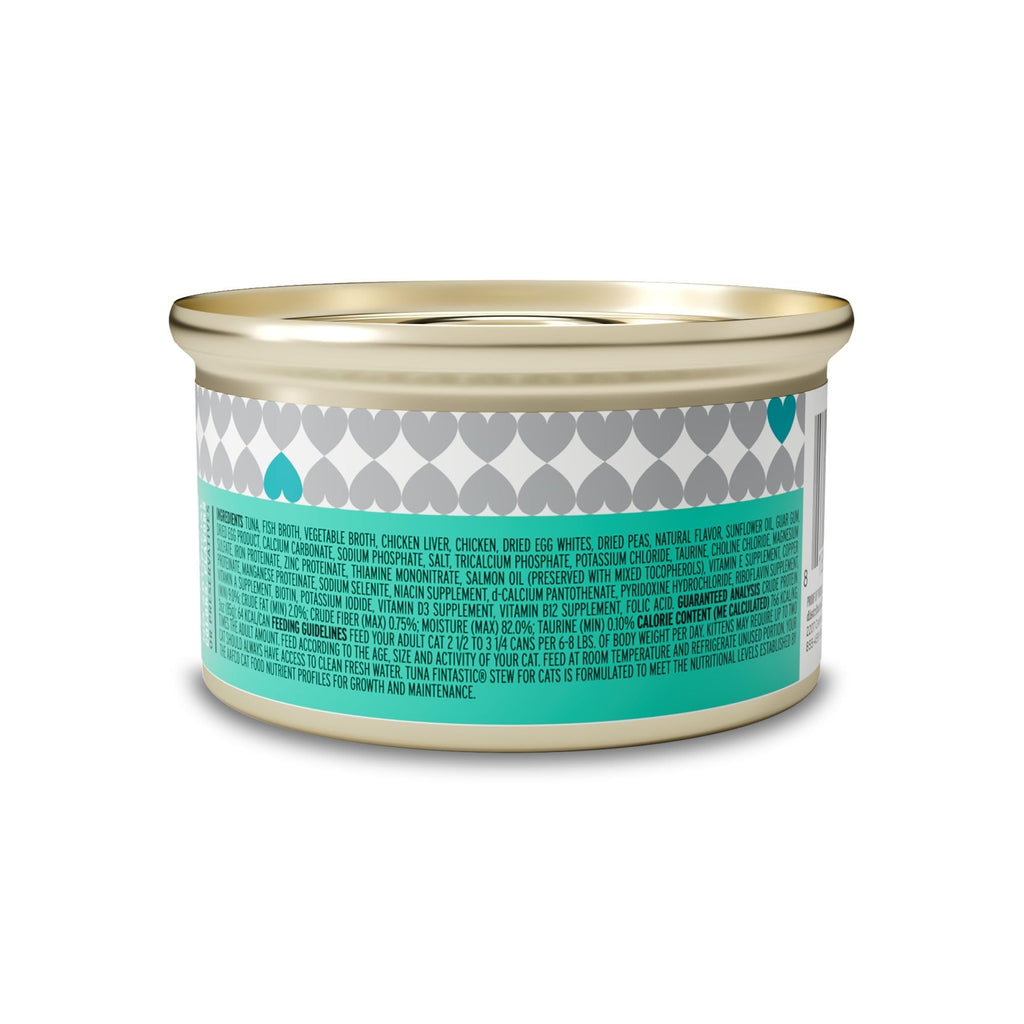 I and Love and You Wet Cat Food - Tuna Fintastic Stew - Tuna Recipe, Grain Free, Filler Free, 3oz Pack of 24 Cans