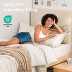 MUXHOMO 7 Pieces Comforter - 02 - Ivory / Twin XL(68"x88") view 2