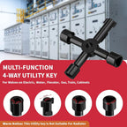5Pcs Plumbing Tools Kit with Angle Stop Wrench & 1/2-Inch Compression Sleeve Puller (additional view 6)