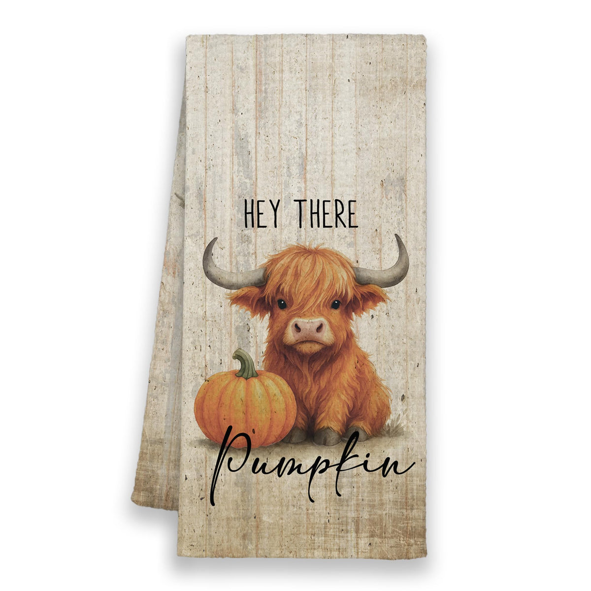 Xmsaitar Fall Pumpkin Farmhouse Vintage Kitchen Towels 16x24in - Cow