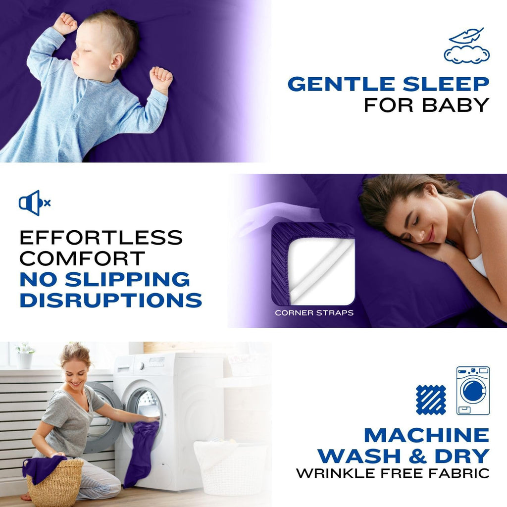 DREAMCARE Sheet Sets - 08 - Purple / King view 4