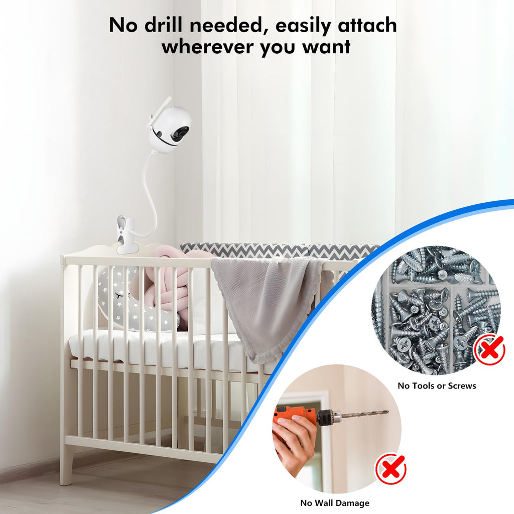 Baby Monitor Mount - Matte White view 3