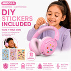Kids Bluetooth Headphones Wireless Over-Ear,68Hrs,Volume Limit 85/94dB - Pink view 8