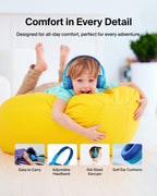 Belkin SoundForm Mini Kids Headphones - Blue / Wireless (USB-C) view 5