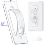 Bates Choice Bates- Light Switch Guard Cover, 6 Pack, Clear, Toggle Switch Cover, Light Switch Blocker (LSG6)