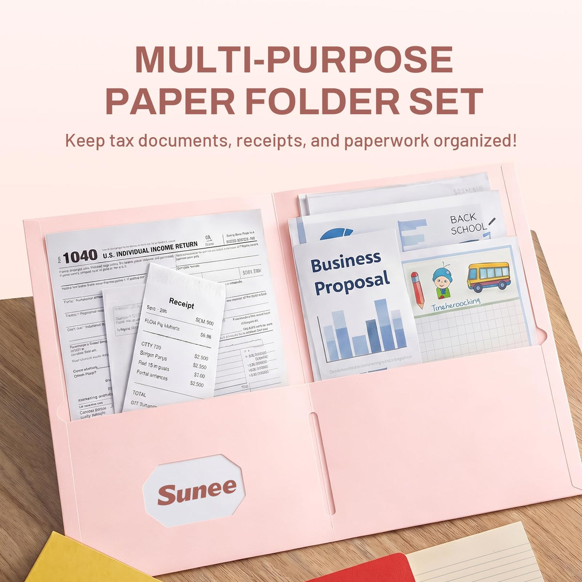 SUNEE Pack File Folders with Business