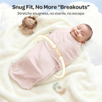 Momcozy Swaddles for Newborns, Quiet Fastener Swaddle for Infant 0-3 Months (Pack of 2)