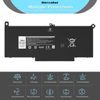 Mercobat F3YGT Compatible with Dell LAT. 7280 7290 7380 7390 7480 7490 (additional view 6)