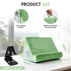 Sttargxing Tablet Stand Multi-Angle Tablet Pad Stand Lazy Holder Stand Soft Pad Stand Tablet Cushion Stand with Net Pocket & Random Color Stands for Lap - Green view 1