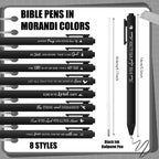 Sayglossy Pens Christian Pens Bulk - Black / Bible Verse view 2