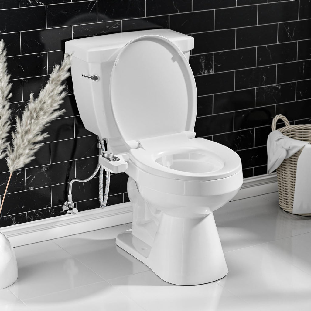 SAMODRA Non-Electric Bidet - Classic Black/Silver view 8