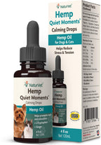 NaturVet Hemp Quiet Moments Calming Drops for Dogs & Cats - – 4 oz