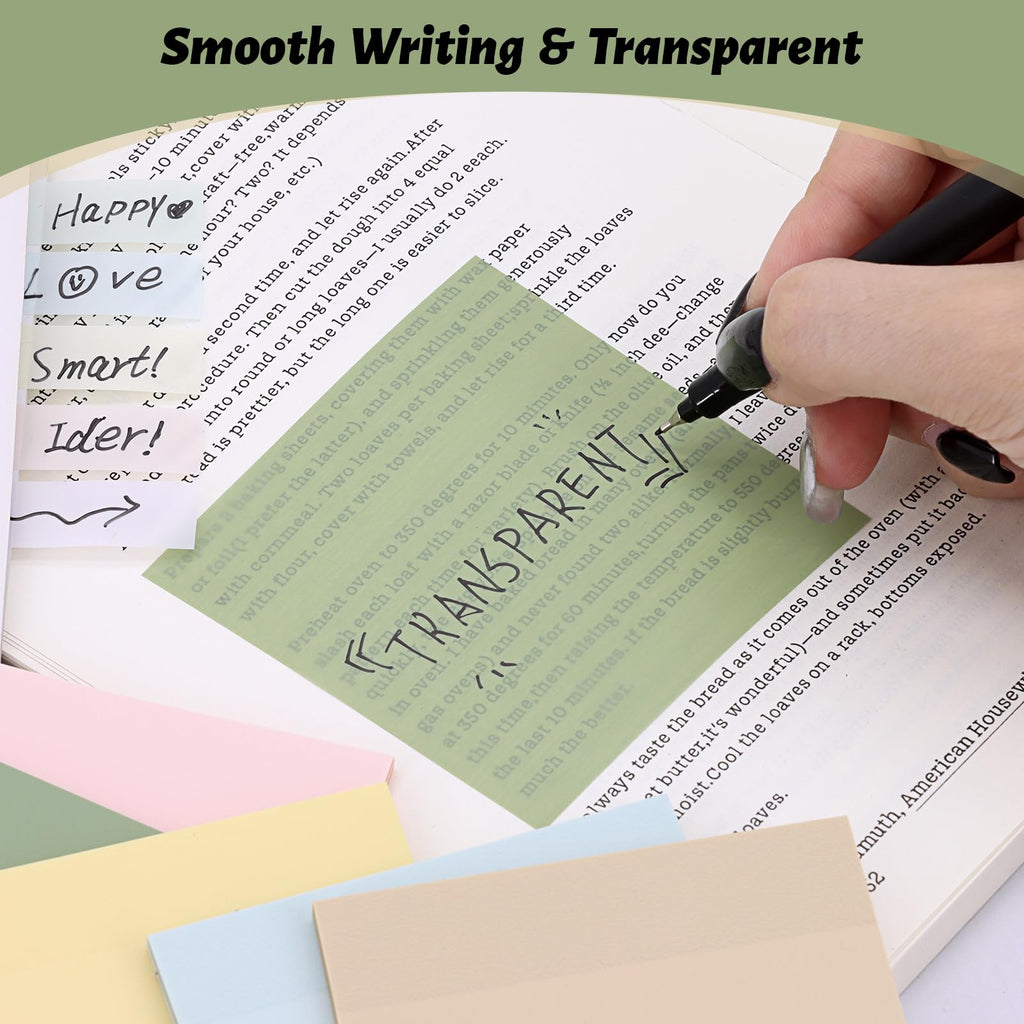 800 Sheets Transparent Sticky Notes