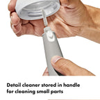 OXO Tot Baby Bottle Brush with Nipple Cleaner, – Gray (62122400T3)