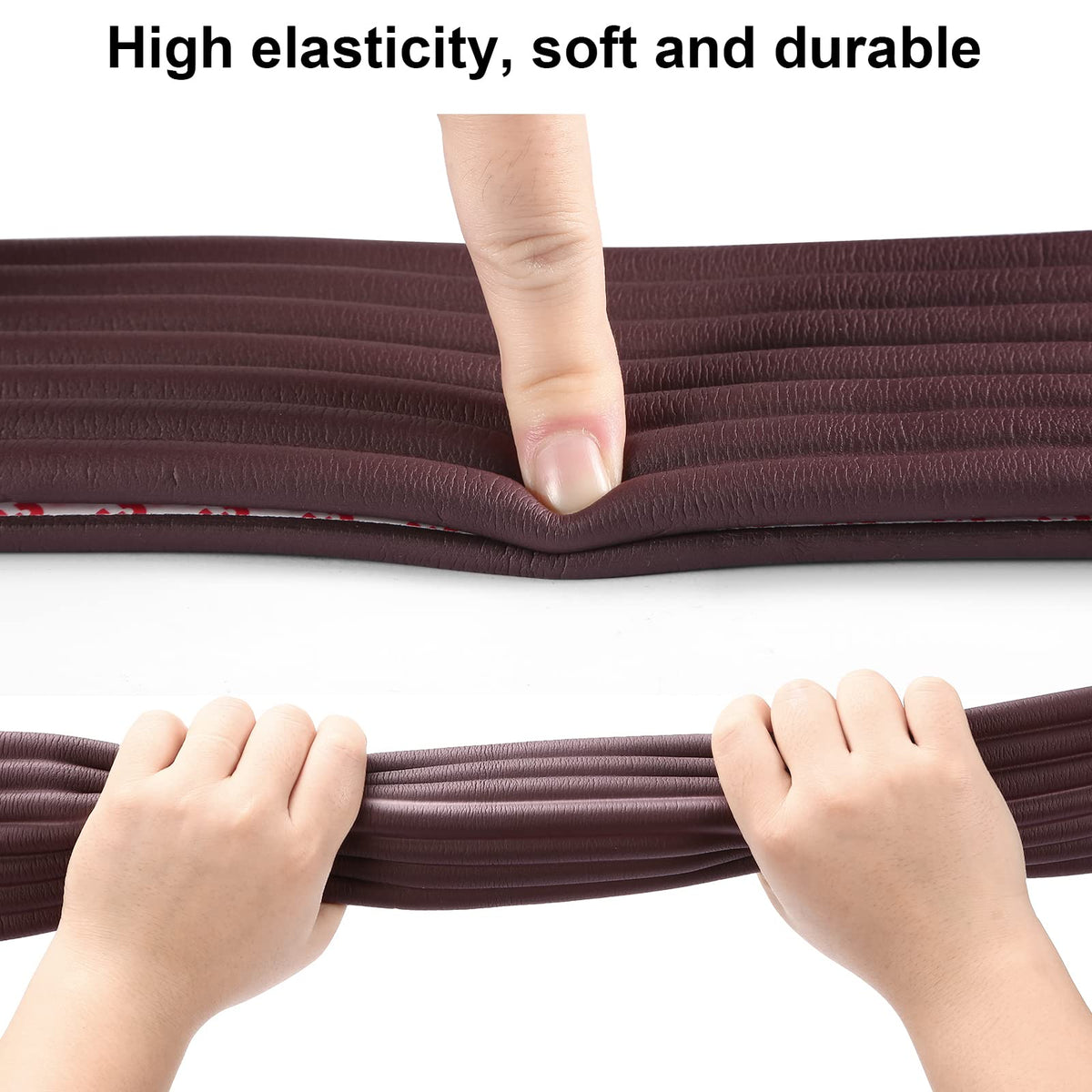 Dovesail Upgrade Baby Proofing Edge Guards 6.6ft Protector with 3M Adhesive Double Sided Tape - Brown - 16.4 Feet view 3
